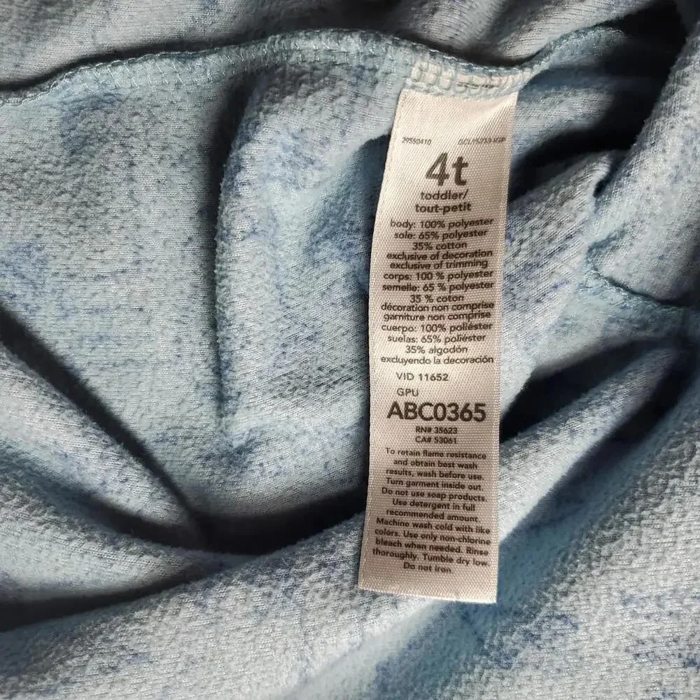 Carter's Blue Forest Animal Print Fleece Blanket Sleeper Pajamas Boys Size 4T